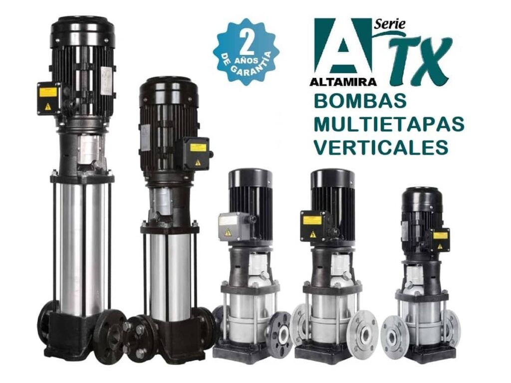 Bomba Multietapas Vertical, Marca Altamira Serie T6XE. De 1 A 12 Etapas ...